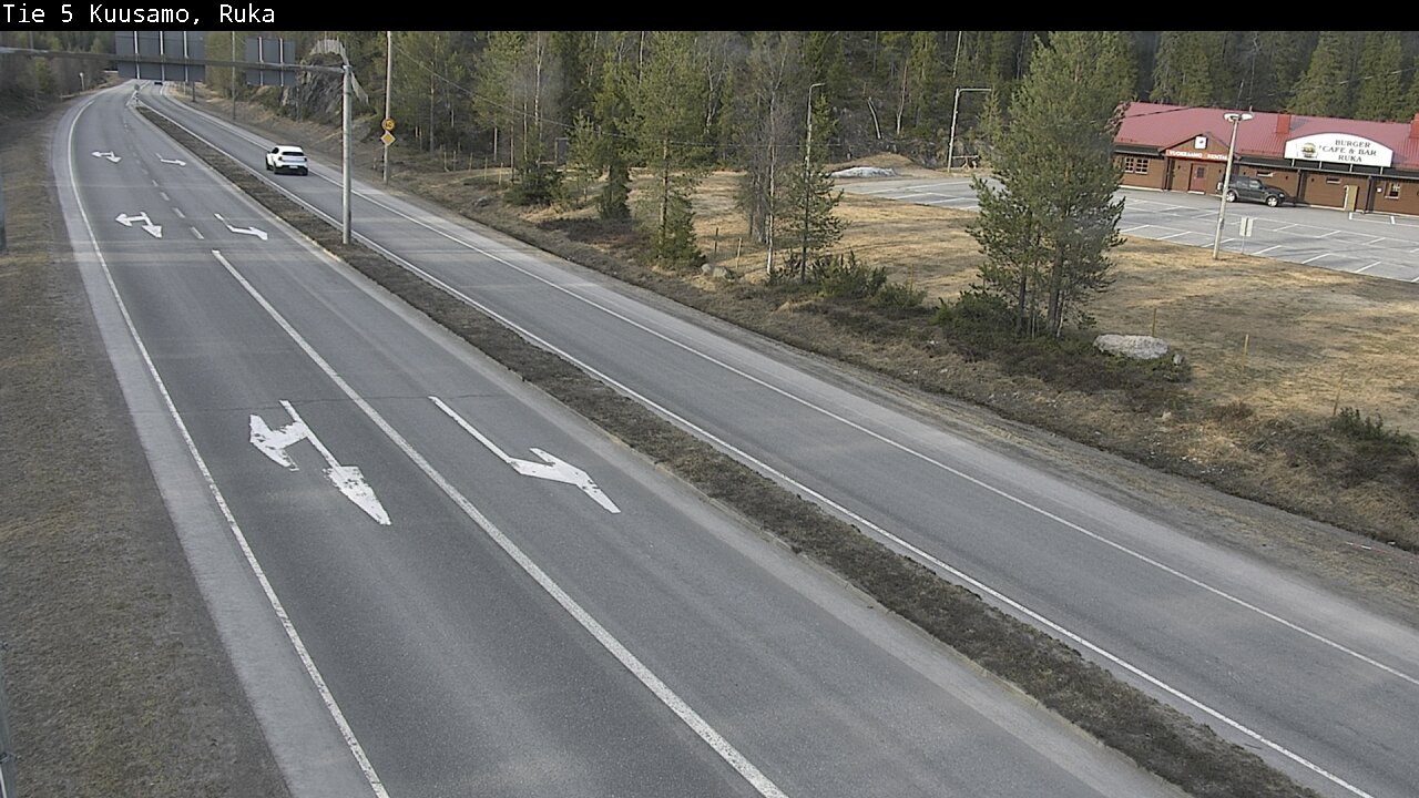 Weather Camera Image Väg 5 Kuusamo, Ruka, Kuusamo, Pohjois-Pohjanmaa