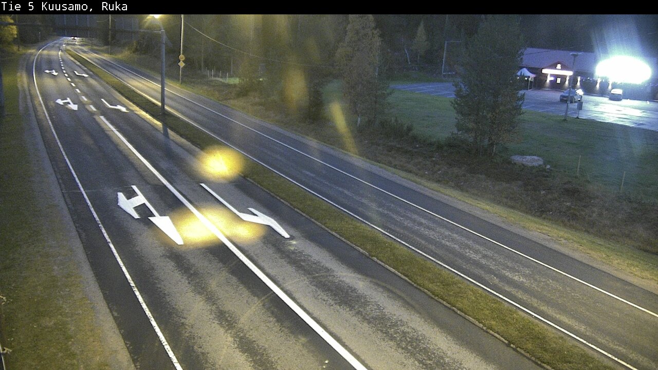Weather Camera Image Väg 5 Kuusamo, Ruka, Kuusamo, Pohjois-Pohjanmaa