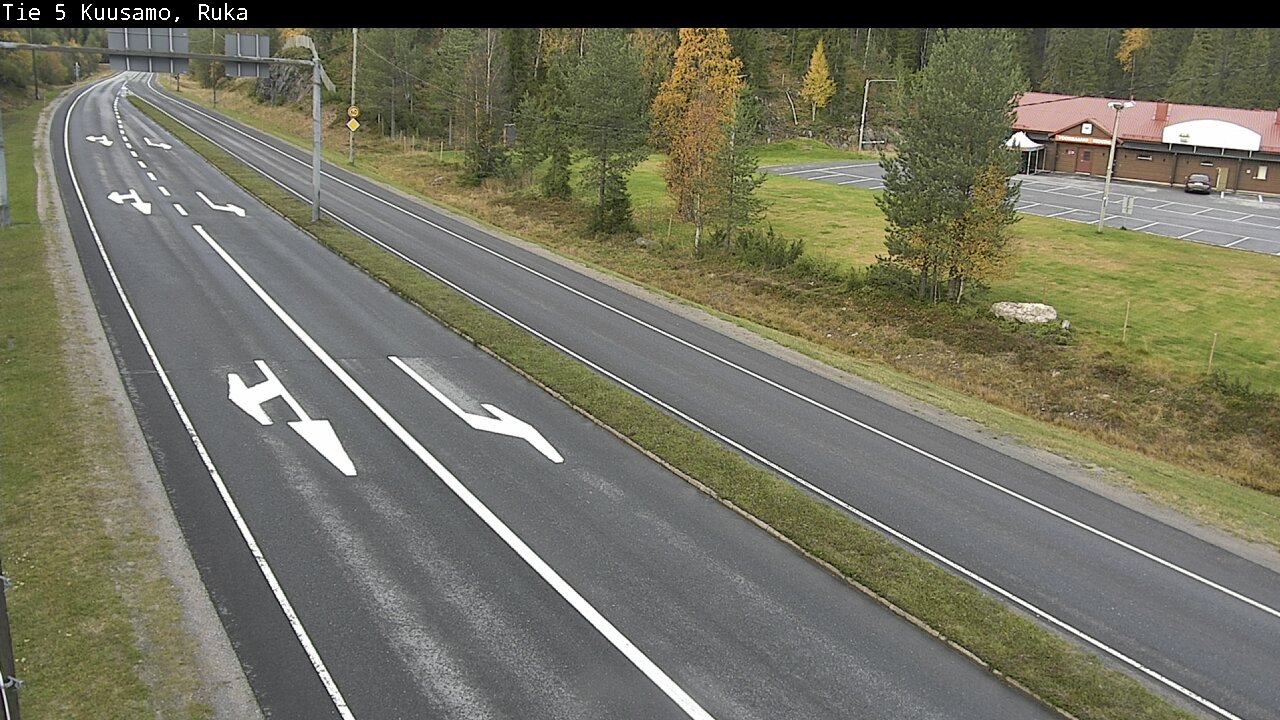 Weather Camera Image Väg 5 Kuusamo, Ruka, Kuusamo, Pohjois-Pohjanmaa