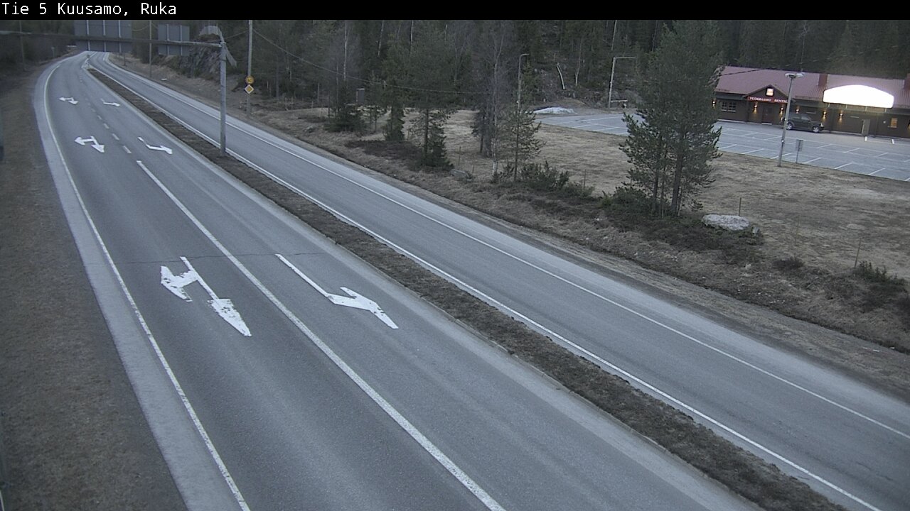 Weather Camera Image Väg 5 Kuusamo, Ruka, Kuusamo, Pohjois-Pohjanmaa