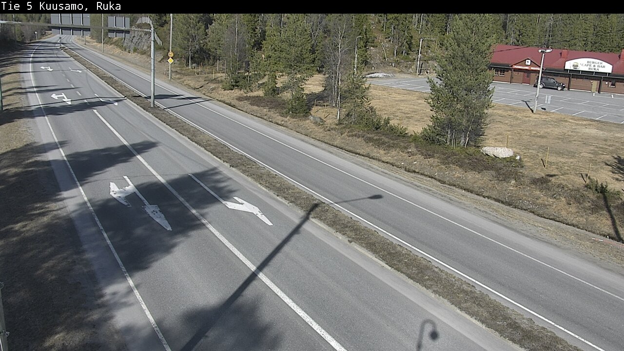 Weather Camera Image Väg 5 Kuusamo, Ruka, Kuusamo, Pohjois-Pohjanmaa