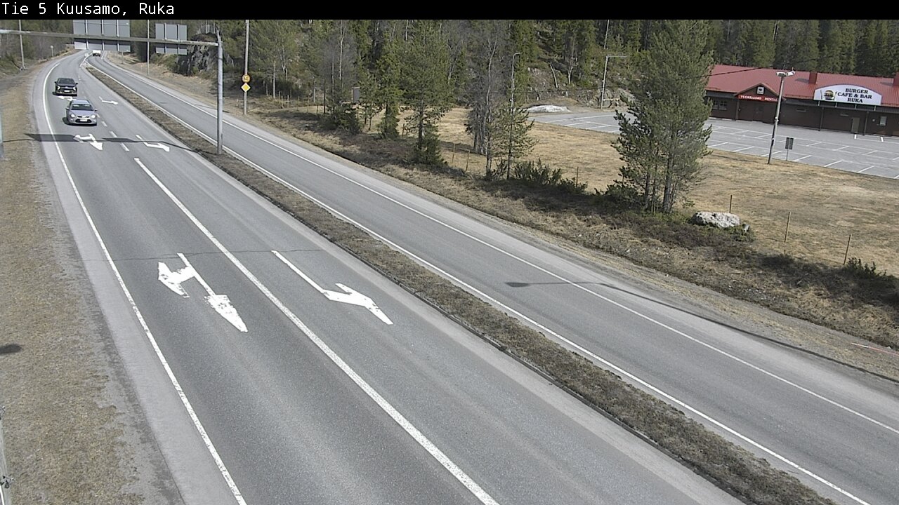 Weather Camera Image Väg 5 Kuusamo, Ruka, Kuusamo, Pohjois-Pohjanmaa