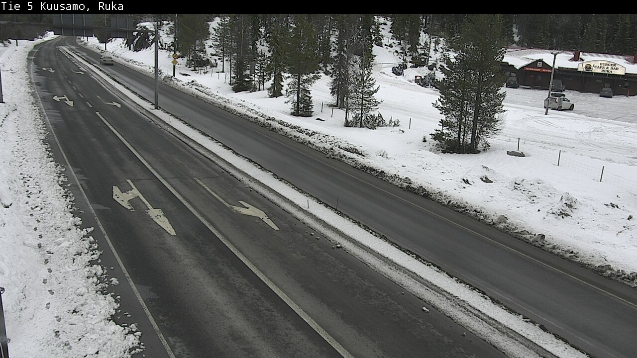 Weather Camera Image Väg 5 Kuusamo, Ruka, Kuusamo, Pohjois-Pohjanmaa