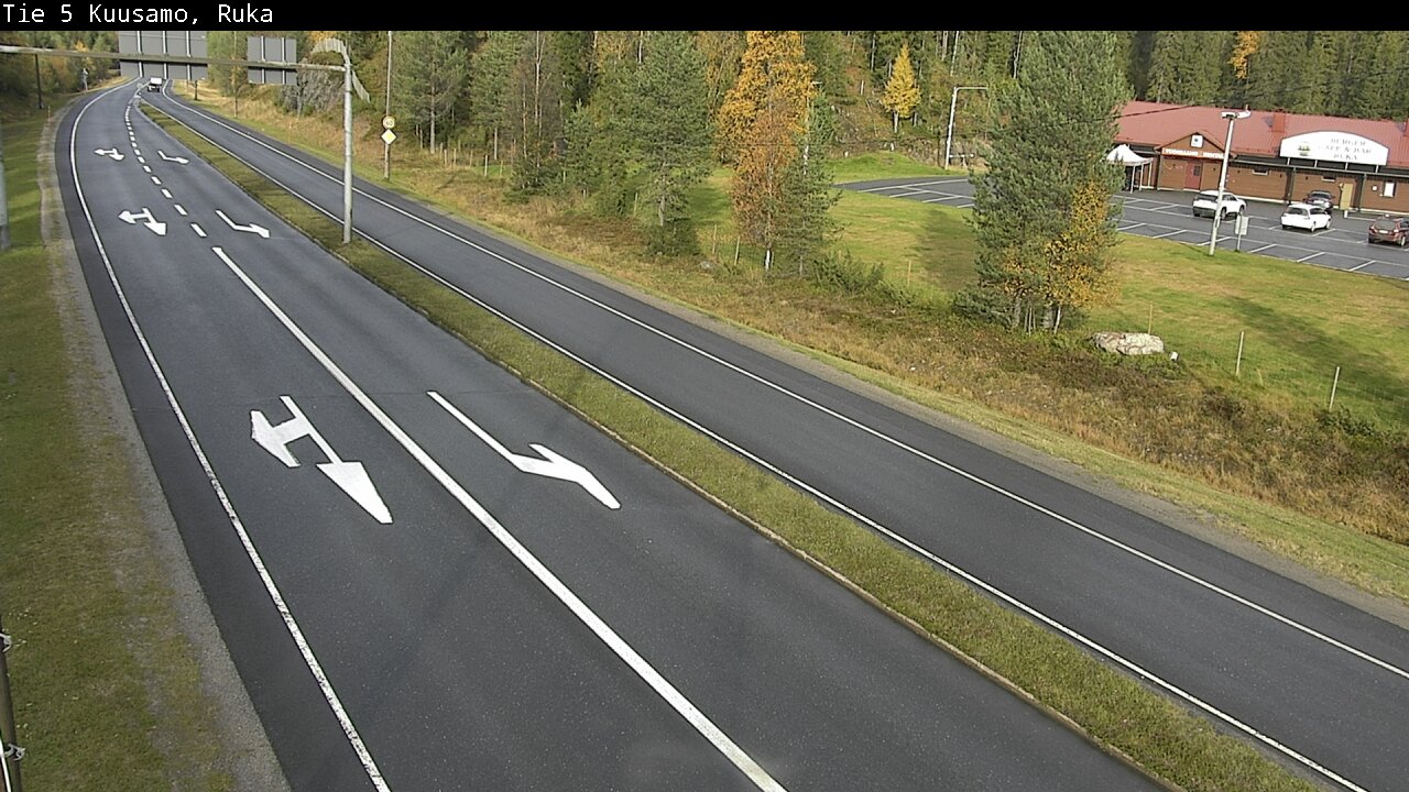 Weather Camera Image Väg 5 Kuusamo, Ruka, Kuusamo, Pohjois-Pohjanmaa
