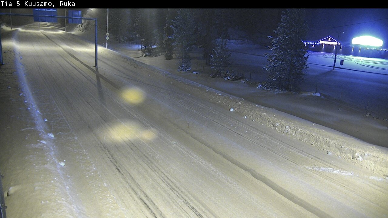 Weather Camera Image Väg 5 Kuusamo, Ruka, Kuusamo, Pohjois-Pohjanmaa