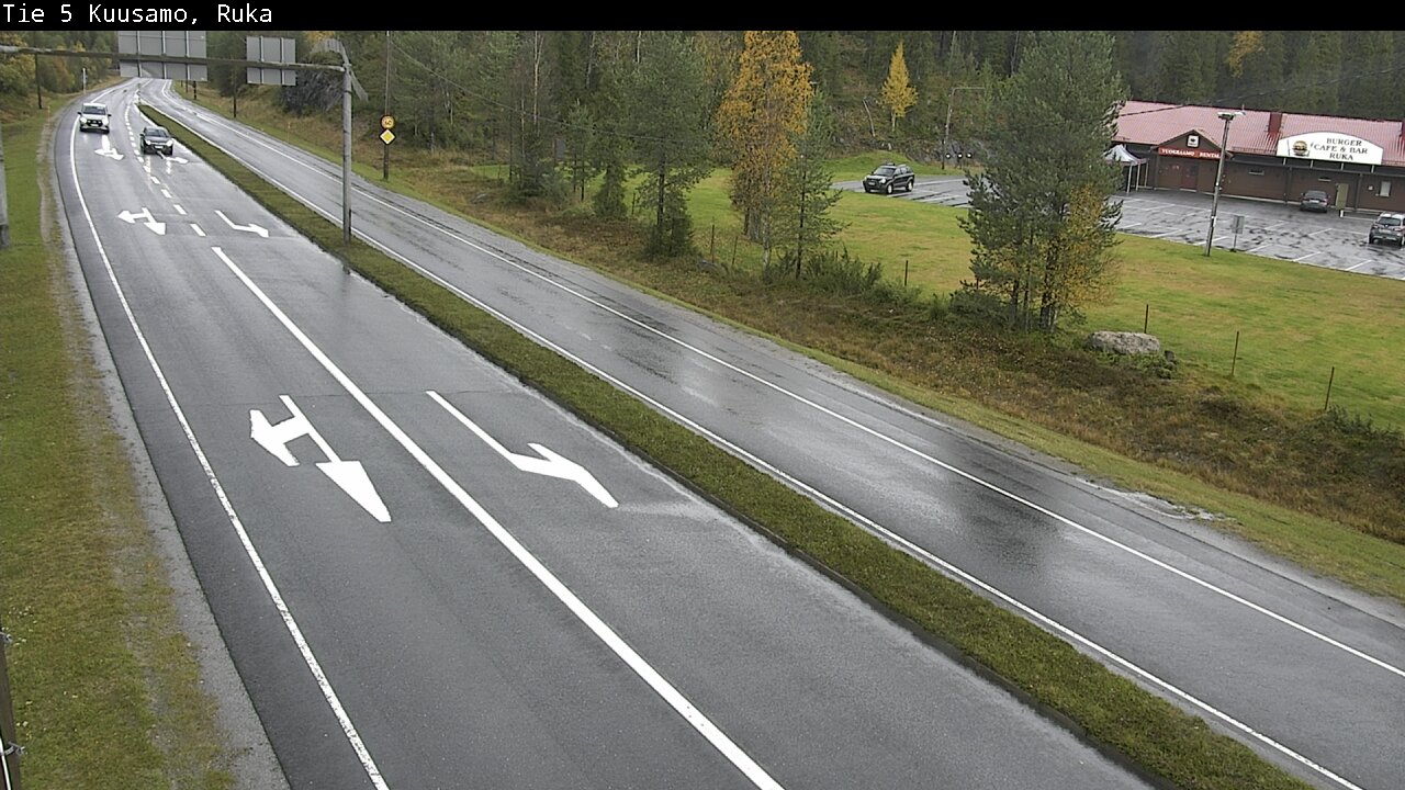 Weather Camera Image Väg 5 Kuusamo, Ruka, Kuusamo, Pohjois-Pohjanmaa