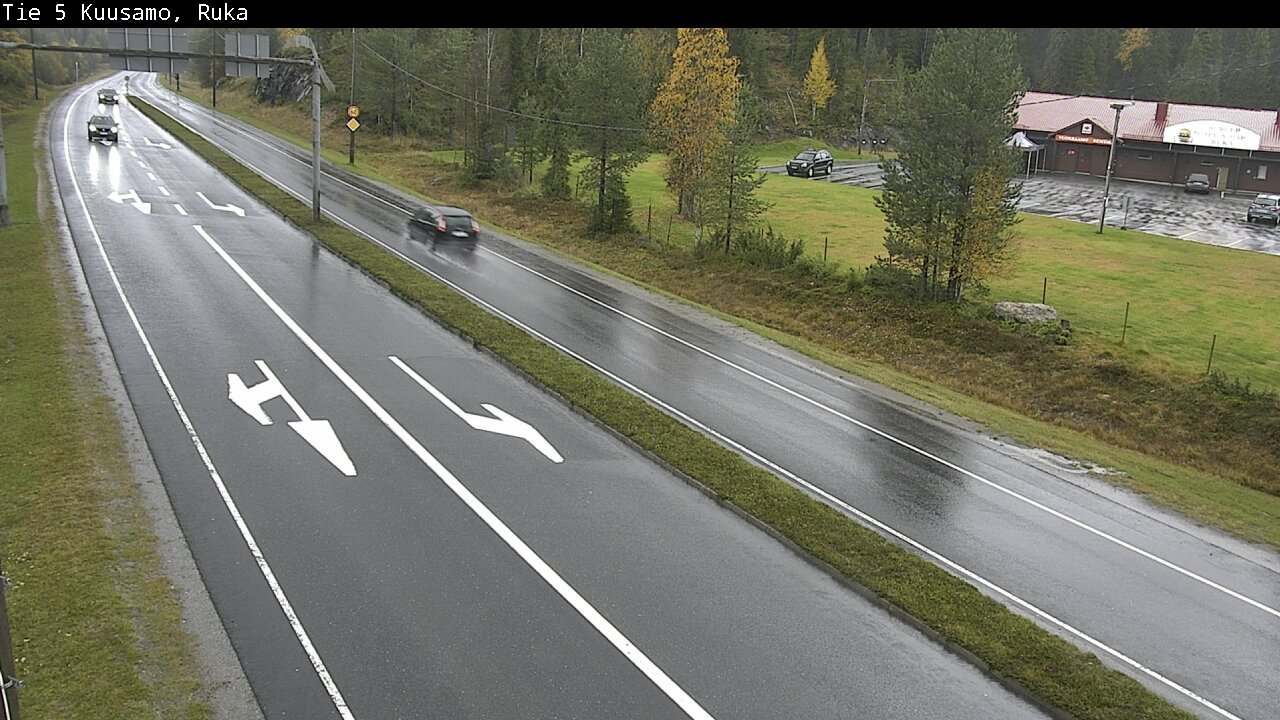 Weather Camera Image Väg 5 Kuusamo, Ruka, Kuusamo, Pohjois-Pohjanmaa