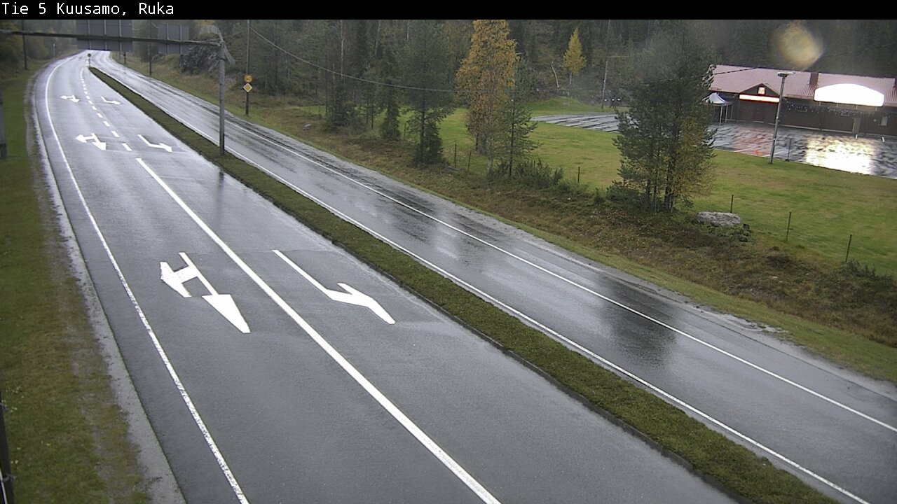 Weather Camera Image Väg 5 Kuusamo, Ruka, Kuusamo, Pohjois-Pohjanmaa