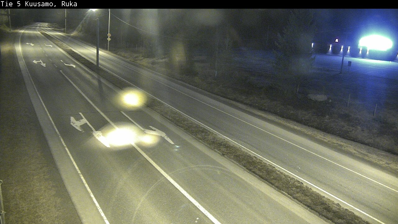 Weather Camera Image Väg 5 Kuusamo, Ruka, Kuusamo, Pohjois-Pohjanmaa