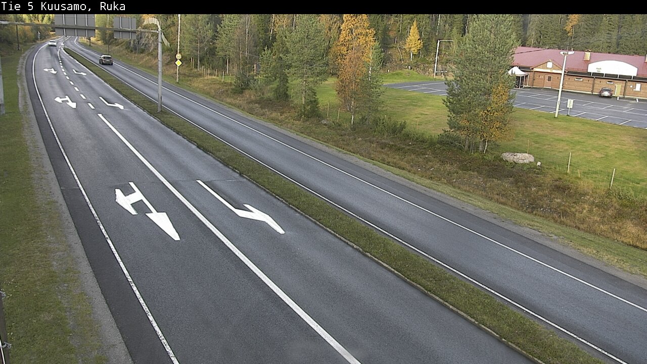 Weather Camera Image Väg 5 Kuusamo, Ruka, Kuusamo, Pohjois-Pohjanmaa