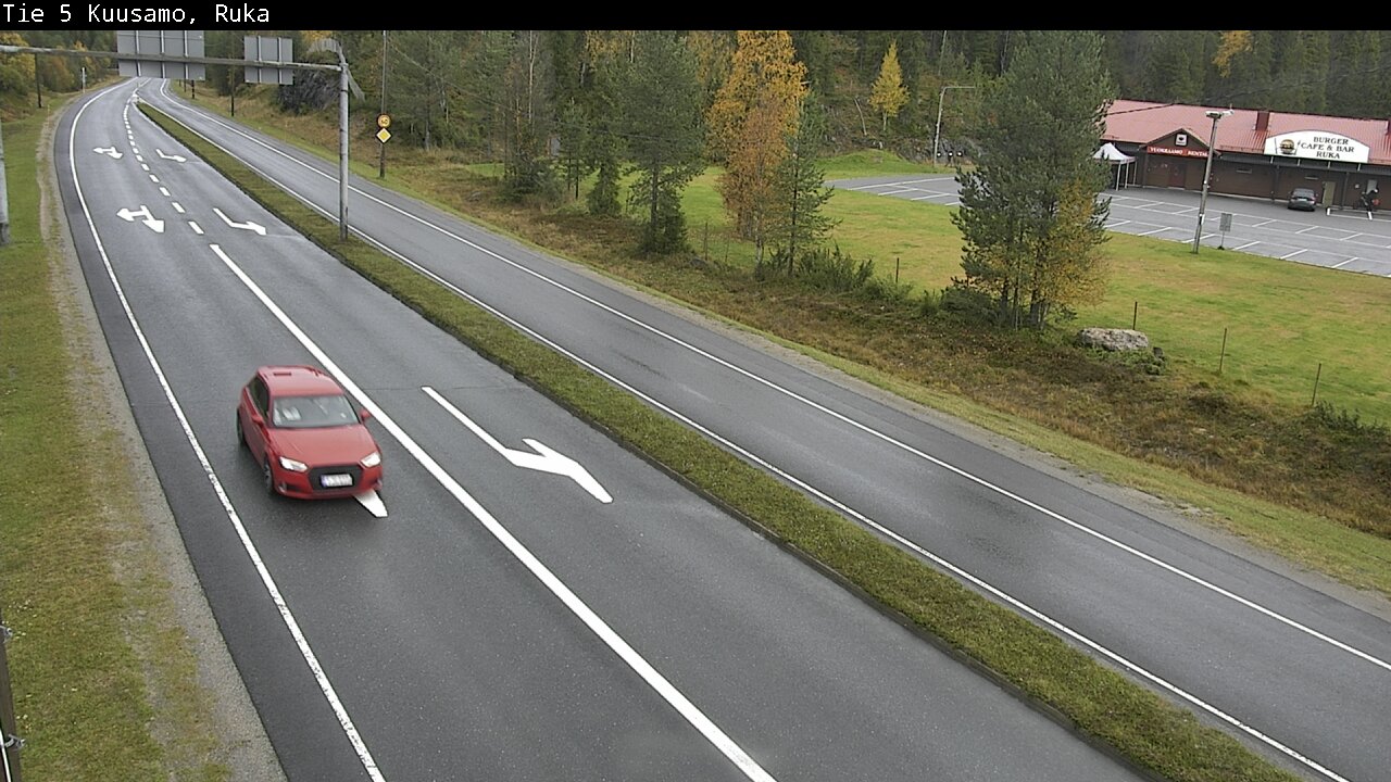 Weather Camera Image Väg 5 Kuusamo, Ruka, Kuusamo, Pohjois-Pohjanmaa