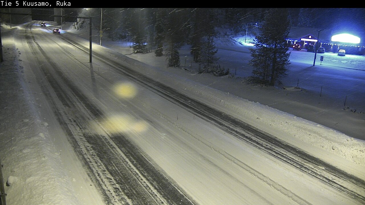 Weather Camera Image Väg 5 Kuusamo, Ruka, Kuusamo, Pohjois-Pohjanmaa