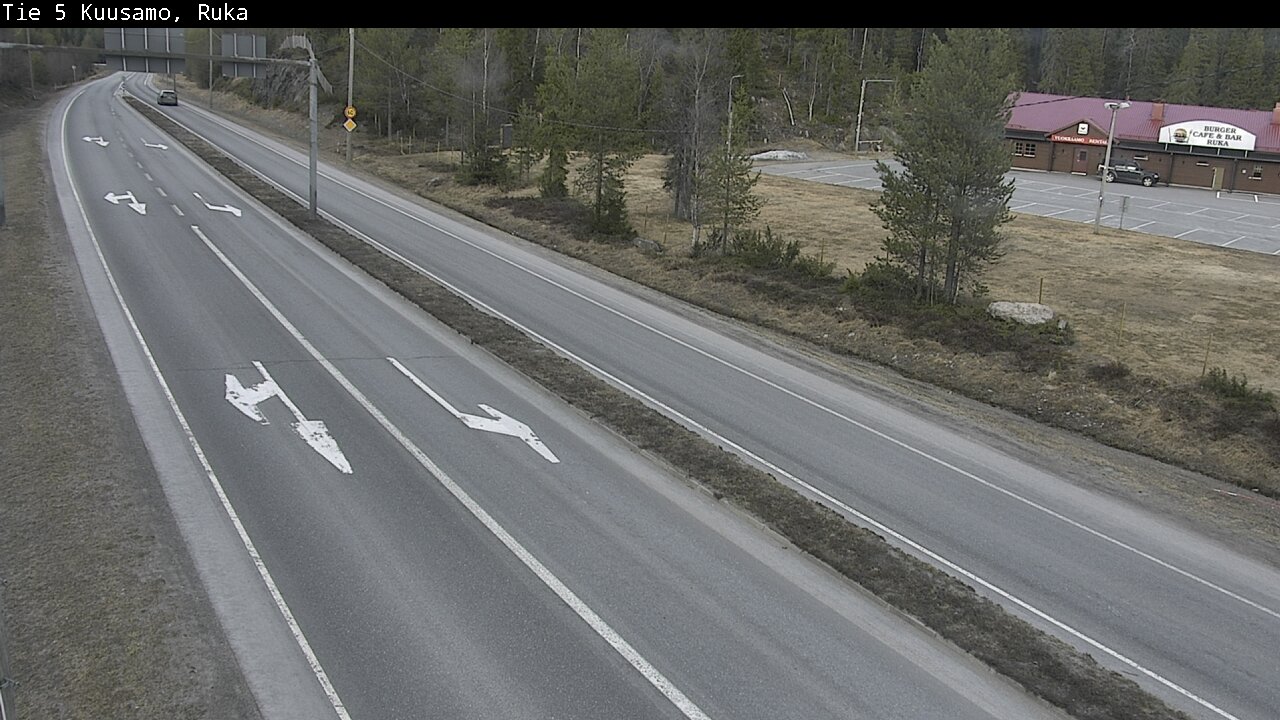 Weather Camera Image Väg 5 Kuusamo, Ruka, Kuusamo, Pohjois-Pohjanmaa