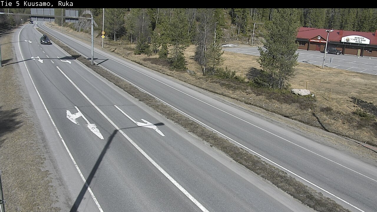 Weather Camera Image Väg 5 Kuusamo, Ruka, Kuusamo, Pohjois-Pohjanmaa
