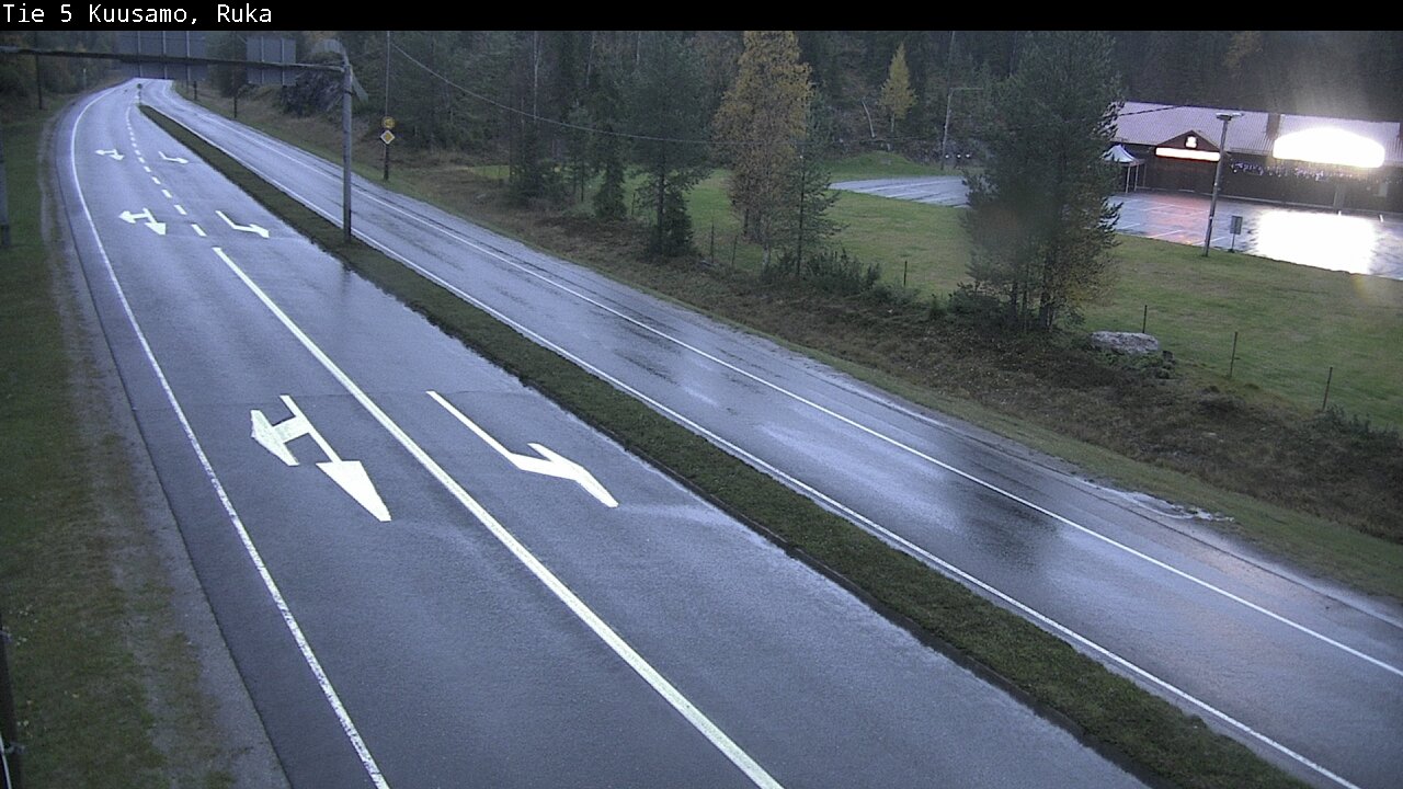 Weather Camera Image Väg 5 Kuusamo, Ruka, Kuusamo, Pohjois-Pohjanmaa