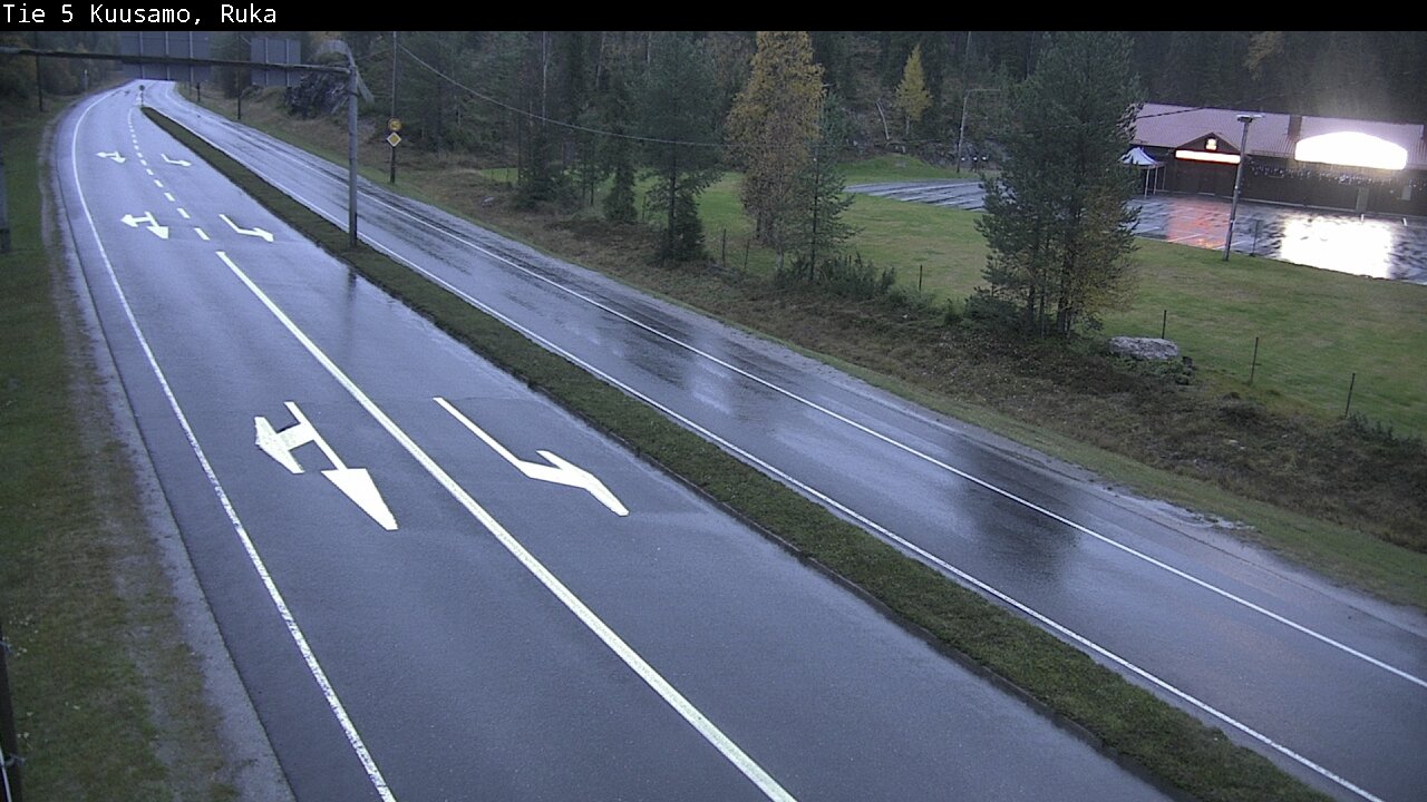 Weather Camera Image Väg 5 Kuusamo, Ruka, Kuusamo, Pohjois-Pohjanmaa