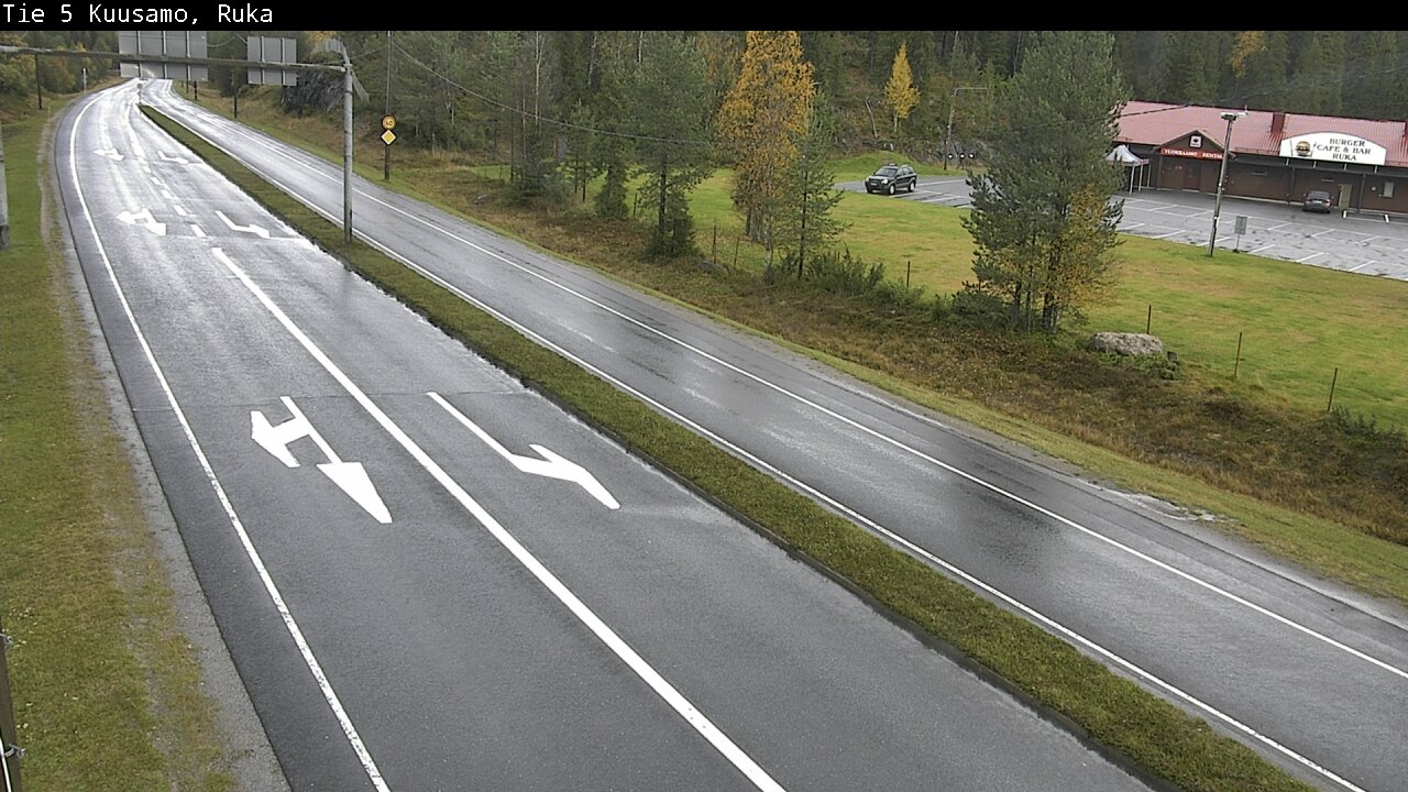Weather Camera Image Väg 5 Kuusamo, Ruka, Kuusamo, Pohjois-Pohjanmaa