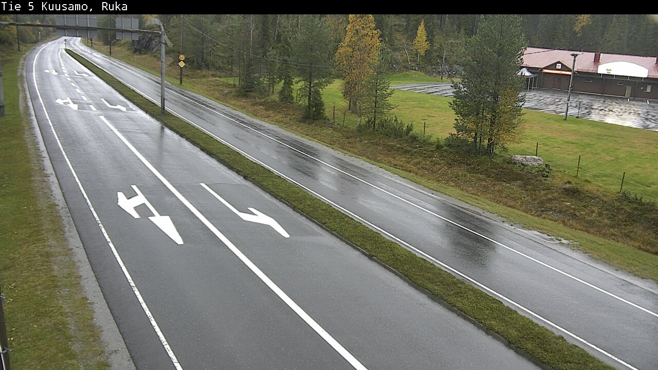 Weather Camera Image Väg 5 Kuusamo, Ruka, Kuusamo, Pohjois-Pohjanmaa