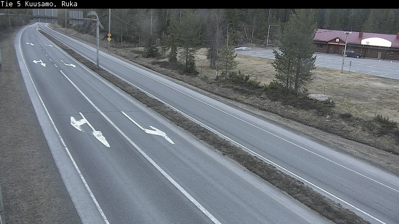 Weather Camera Image Väg 5 Kuusamo, Ruka, Kuusamo, Pohjois-Pohjanmaa