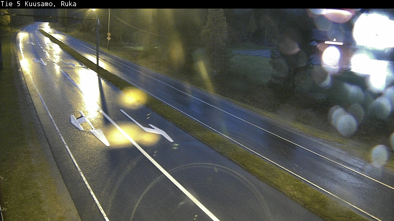 Weather Camera Image Väg 5 Kuusamo, Ruka, Kuusamo, Pohjois-Pohjanmaa