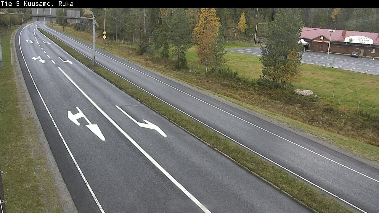 Weather Camera Image Väg 5 Kuusamo, Ruka, Kuusamo, Pohjois-Pohjanmaa