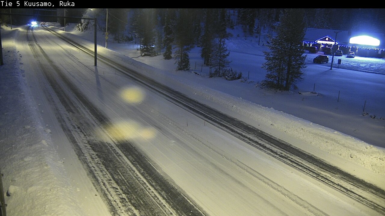 Weather Camera Image Väg 5 Kuusamo, Ruka, Kuusamo, Pohjois-Pohjanmaa