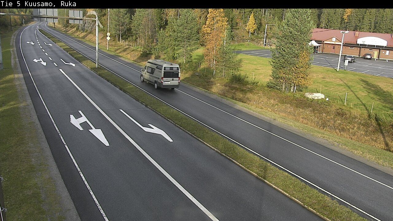 Weather Camera Image Väg 5 Kuusamo, Ruka, Kuusamo, Pohjois-Pohjanmaa