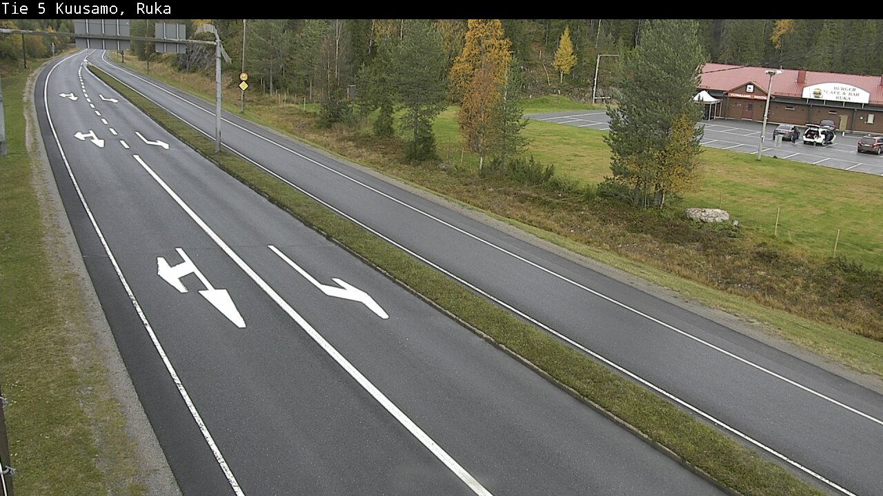 Weather Camera Image Väg 5 Kuusamo, Ruka, Kuusamo, Pohjois-Pohjanmaa