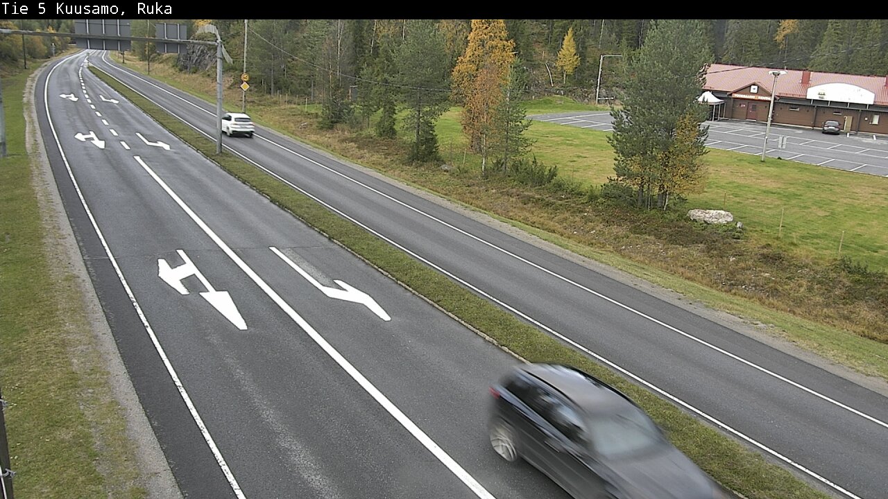 Weather Camera Image Väg 5 Kuusamo, Ruka, Kuusamo, Pohjois-Pohjanmaa