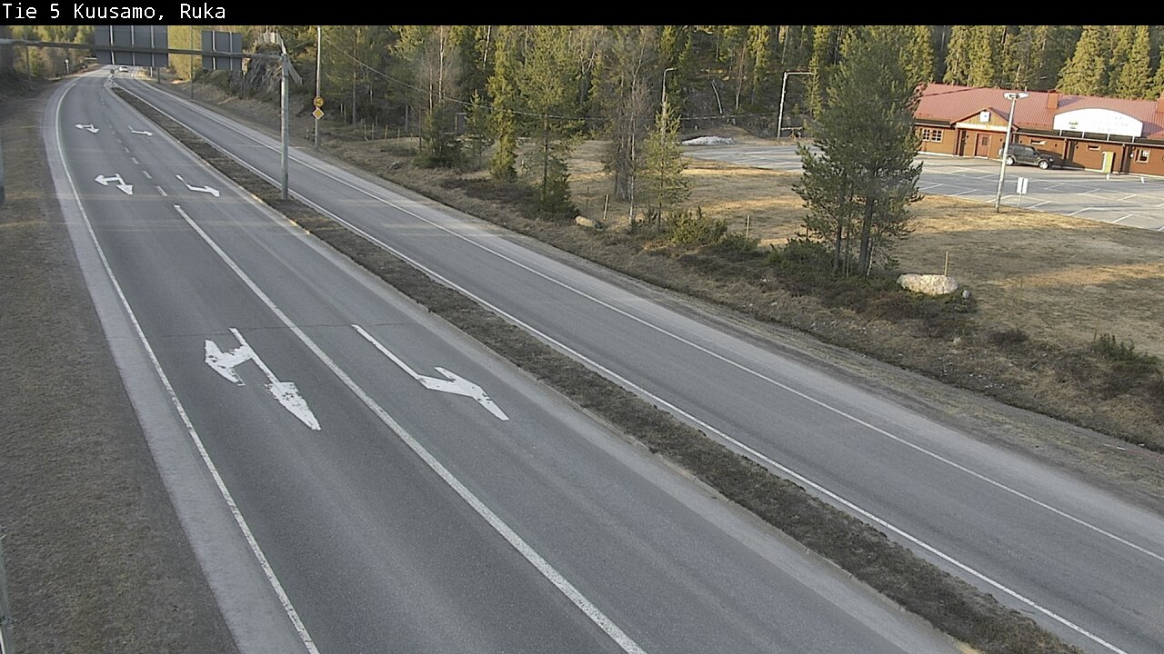 Weather Camera Image Väg 5 Kuusamo, Ruka, Kuusamo, Pohjois-Pohjanmaa
