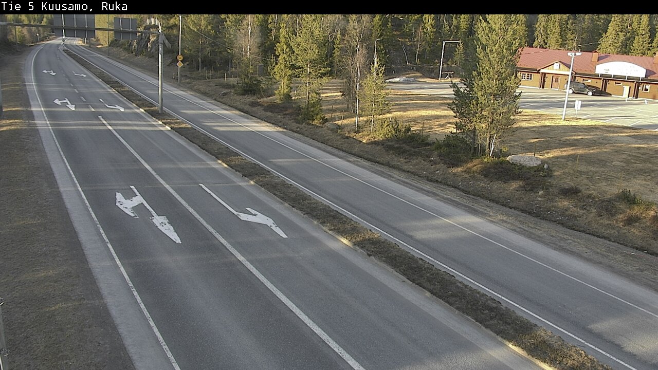 Weather Camera Image Väg 5 Kuusamo, Ruka, Kuusamo, Pohjois-Pohjanmaa