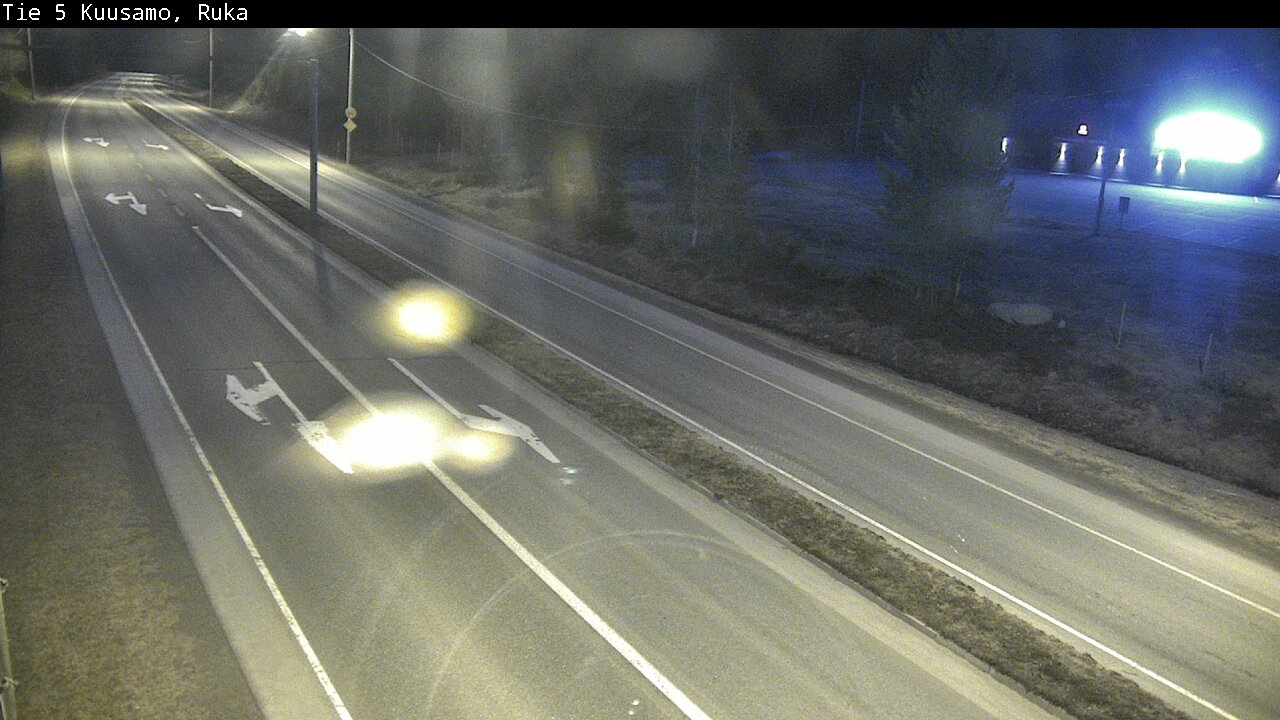 Weather Camera Image Väg 5 Kuusamo, Ruka, Kuusamo, Pohjois-Pohjanmaa