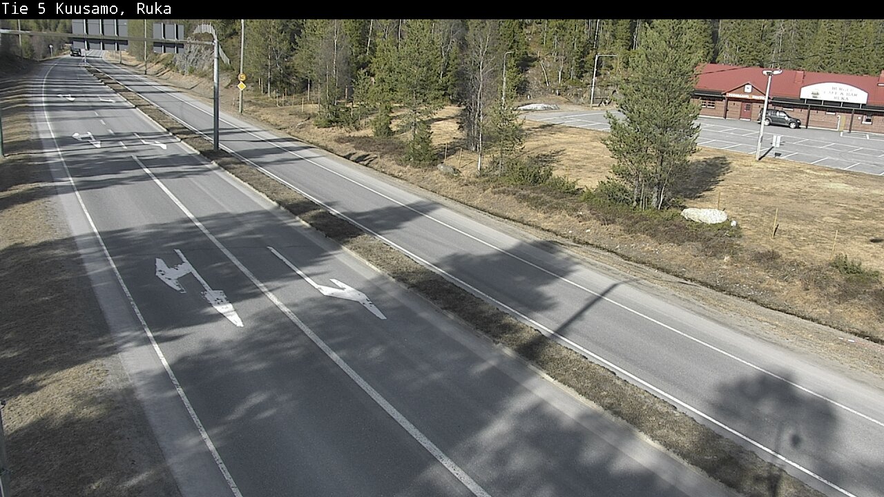 Weather Camera Image Väg 5 Kuusamo, Ruka, Kuusamo, Pohjois-Pohjanmaa