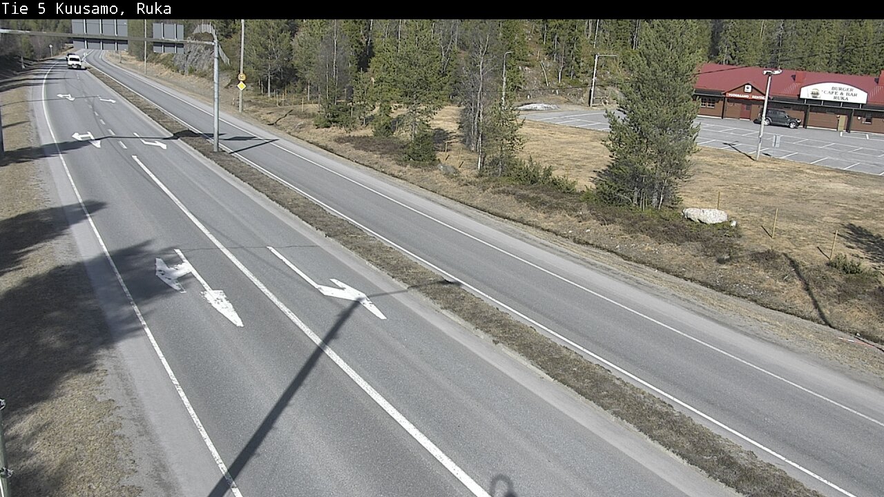 Weather Camera Image Väg 5 Kuusamo, Ruka, Kuusamo, Pohjois-Pohjanmaa