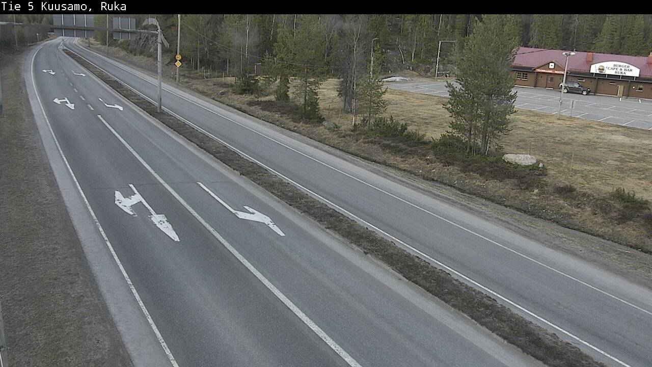 Weather Camera Image Väg 5 Kuusamo, Ruka, Kuusamo, Pohjois-Pohjanmaa