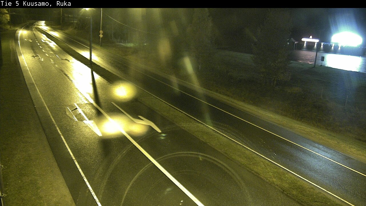 Weather Camera Image Väg 5 Kuusamo, Ruka, Kuusamo, Pohjois-Pohjanmaa