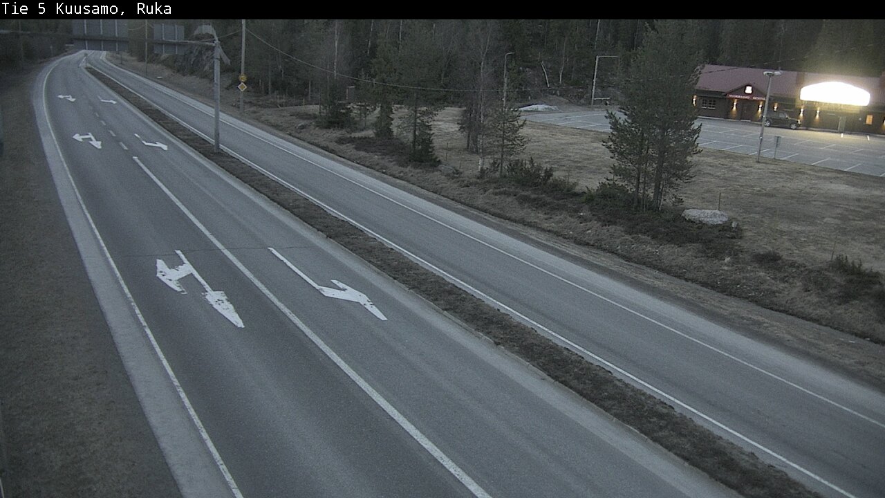 Weather Camera Image Väg 5 Kuusamo, Ruka, Kuusamo, Pohjois-Pohjanmaa
