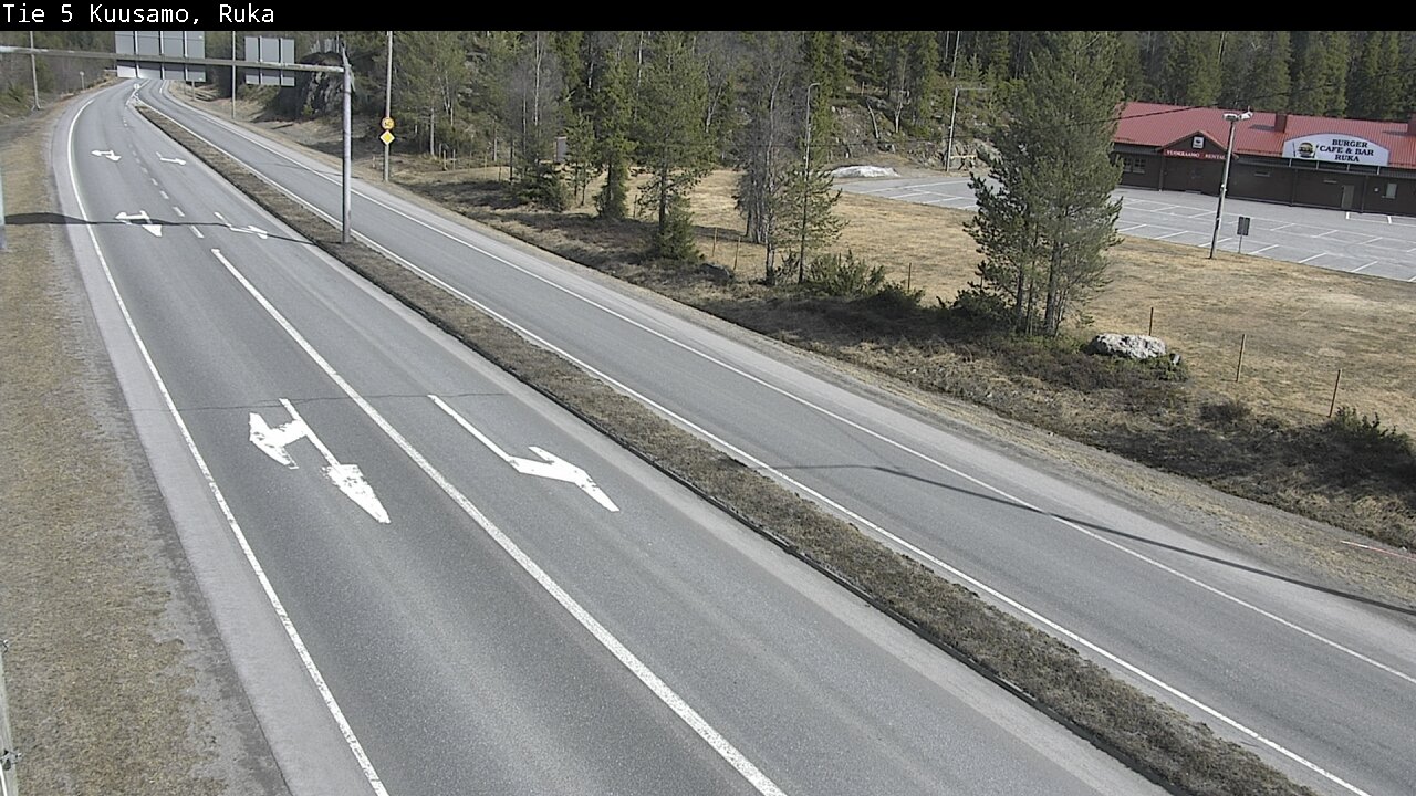 Weather Camera Image Väg 5 Kuusamo, Ruka, Kuusamo, Pohjois-Pohjanmaa