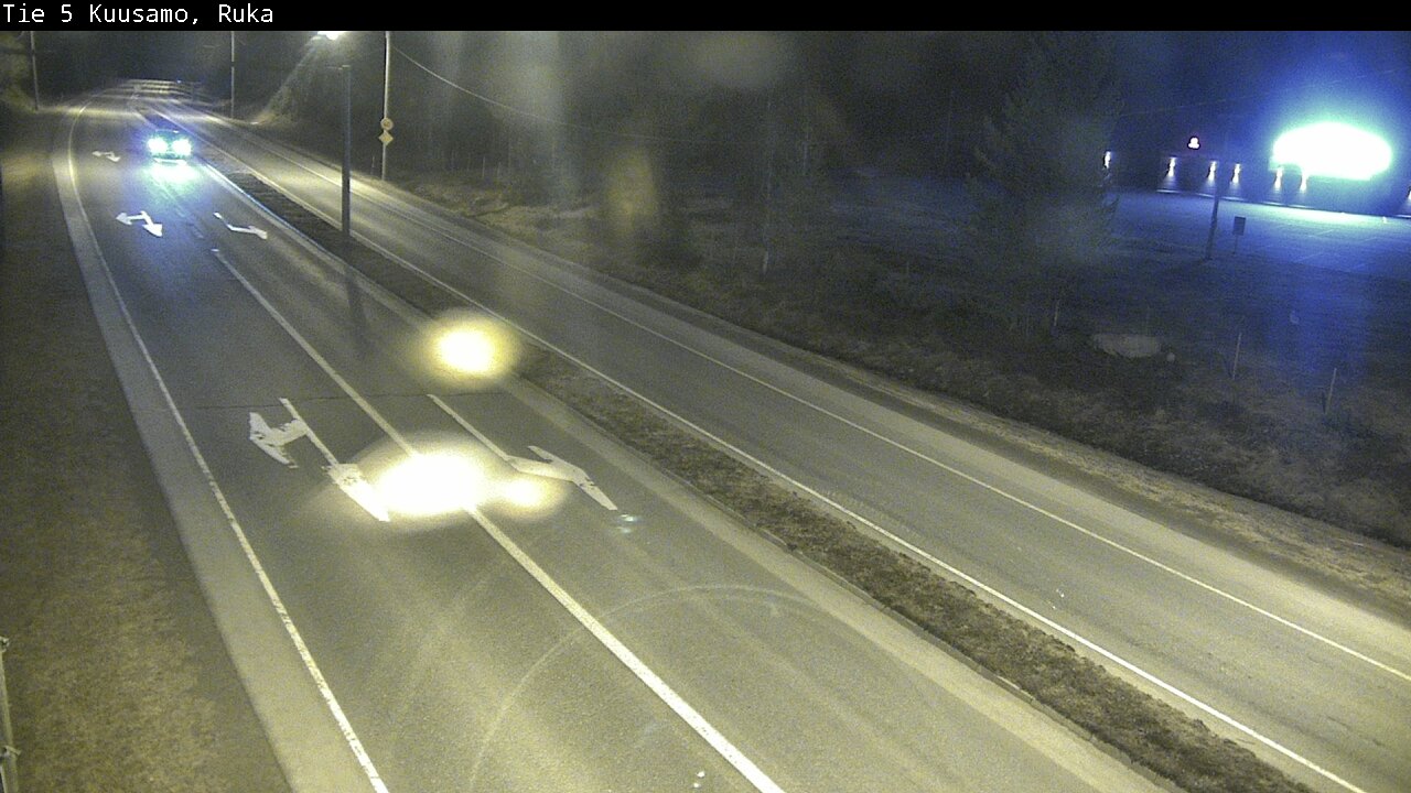 Weather Camera Image Väg 5 Kuusamo, Ruka, Kuusamo, Pohjois-Pohjanmaa