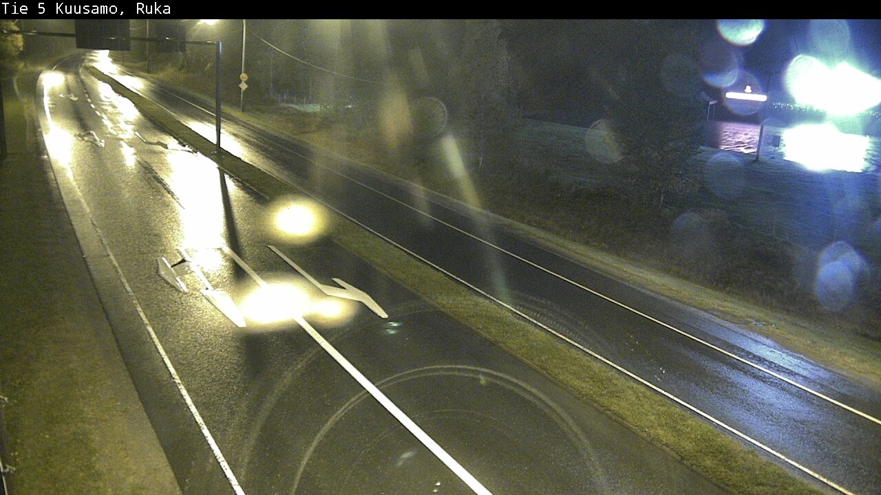 Weather Camera Image Väg 5 Kuusamo, Ruka, Kuusamo, Pohjois-Pohjanmaa