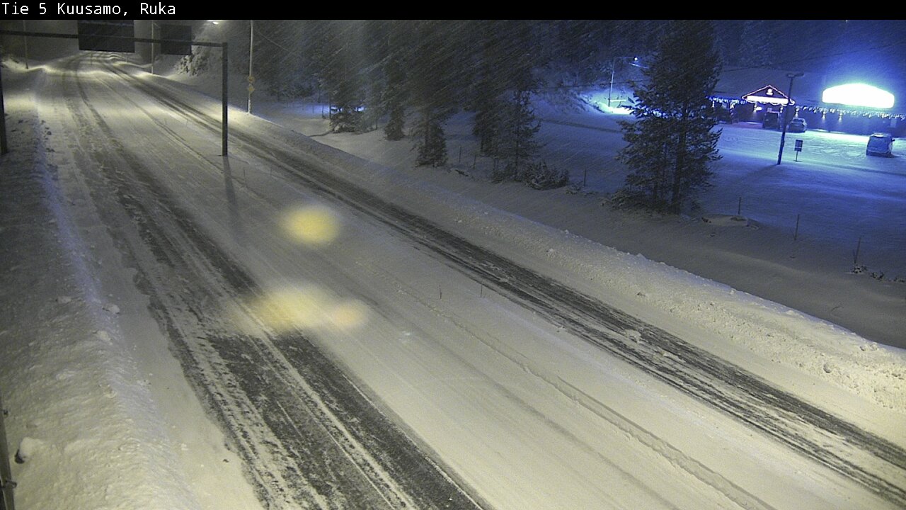 Weather Camera Image Väg 5 Kuusamo, Ruka, Kuusamo, Pohjois-Pohjanmaa