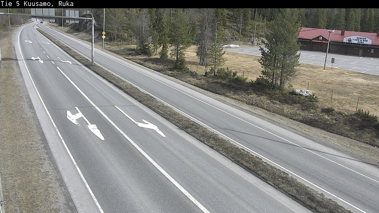 Weather Camera Image Väg 5 Kuusamo, Ruka, Kuusamo, Pohjois-Pohjanmaa