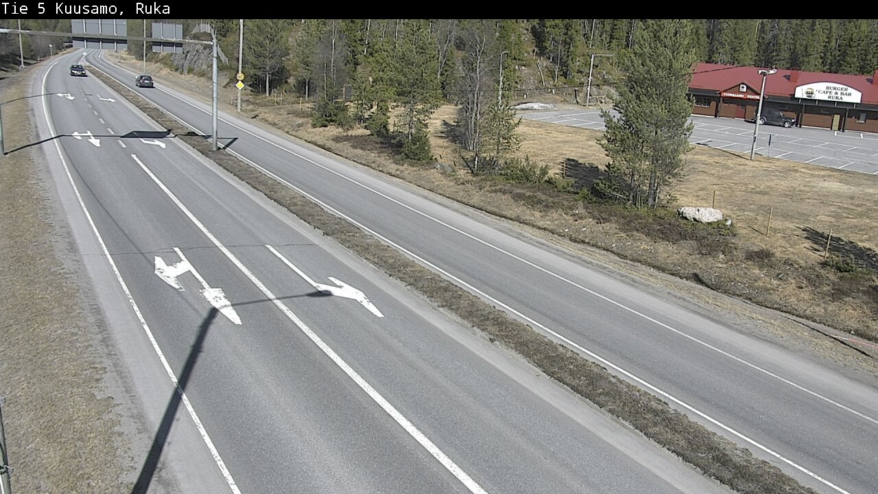 Weather Camera Image Väg 5 Kuusamo, Ruka, Kuusamo, Pohjois-Pohjanmaa