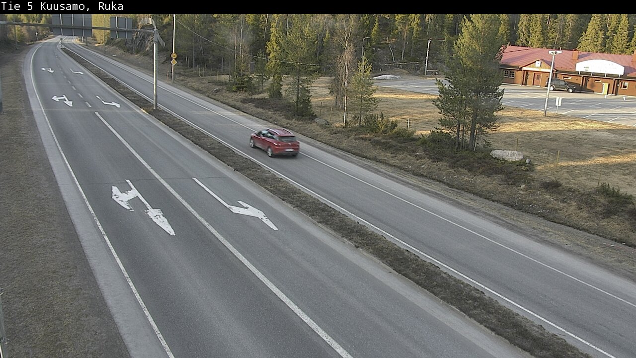 Weather Camera Image Väg 5 Kuusamo, Ruka, Kuusamo, Pohjois-Pohjanmaa