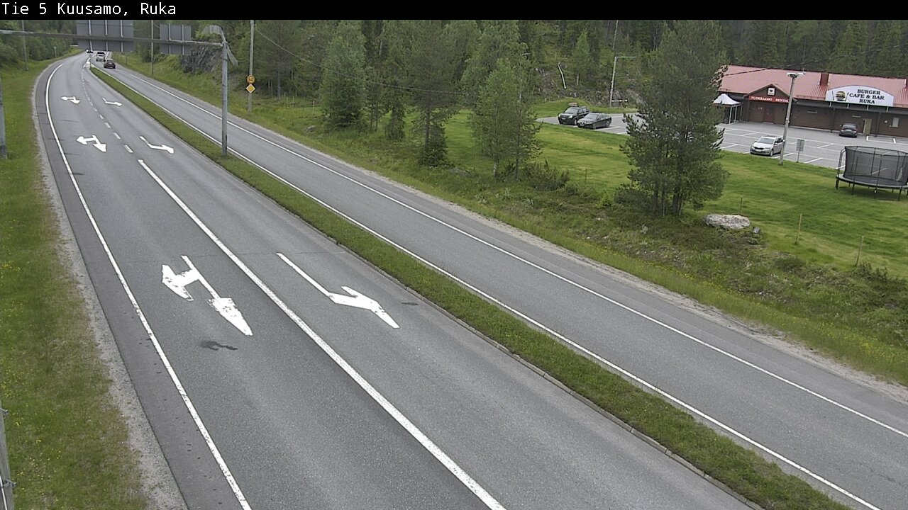 Weather Camera Image Väg 5 Kuusamo, Ruka, Kuusamo, Pohjois-Pohjanmaa