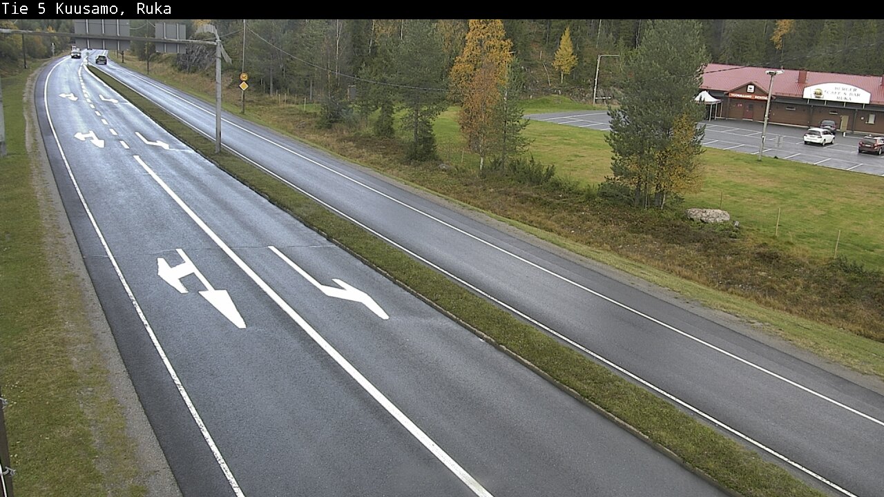 Weather Camera Image Väg 5 Kuusamo, Ruka, Kuusamo, Pohjois-Pohjanmaa