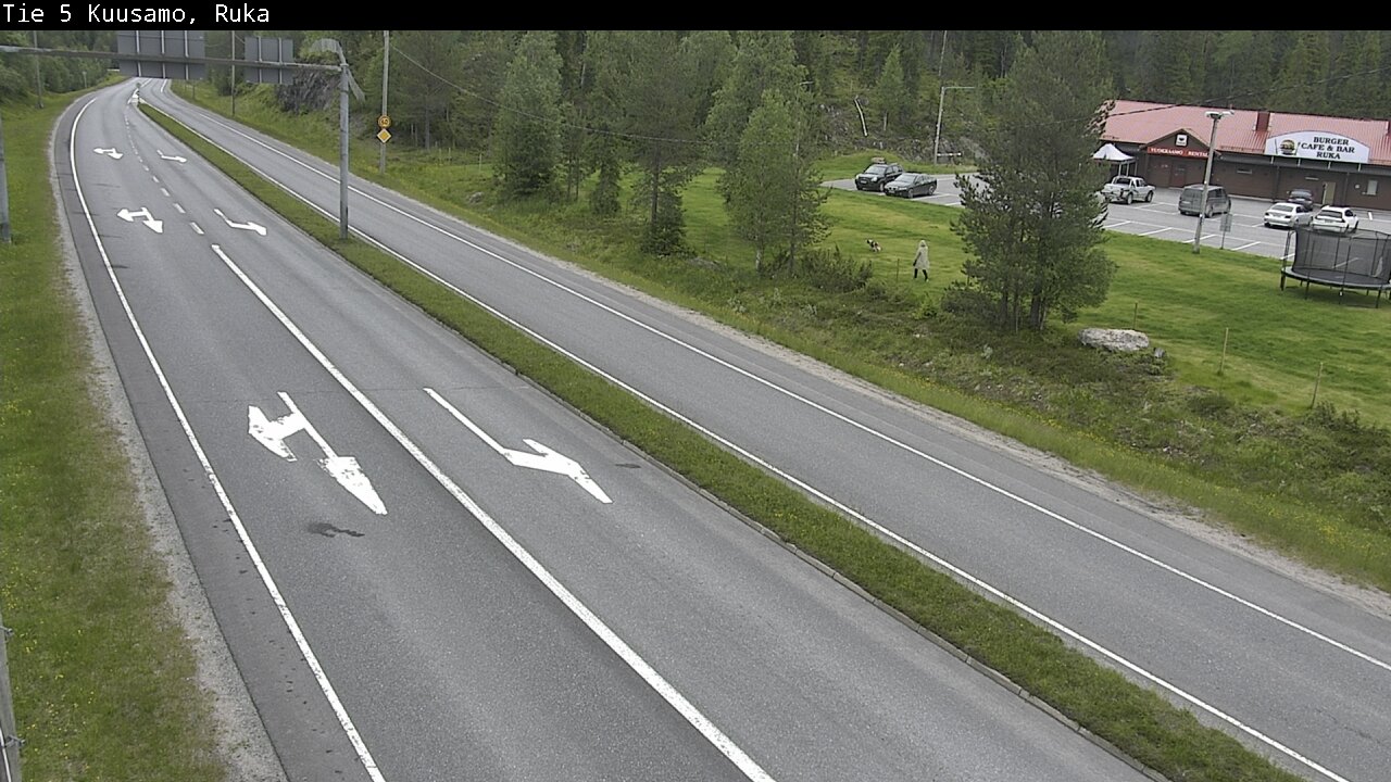 Weather Camera Image Väg 5 Kuusamo, Ruka, Kuusamo, Pohjois-Pohjanmaa