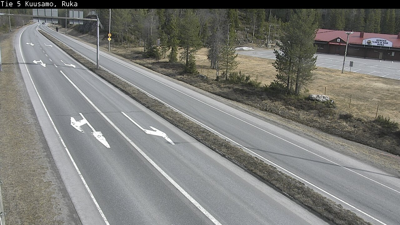 Weather Camera Image Väg 5 Kuusamo, Ruka, Kuusamo, Pohjois-Pohjanmaa