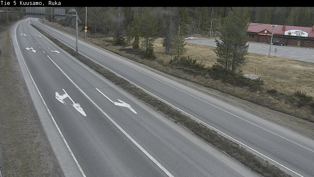 Weather Camera Image Väg 5 Kuusamo, Ruka, Kuusamo, Pohjois-Pohjanmaa