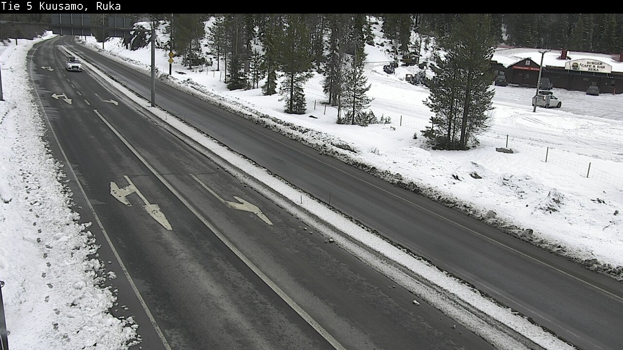 Weather Camera Image Väg 5 Kuusamo, Ruka, Kuusamo, Pohjois-Pohjanmaa